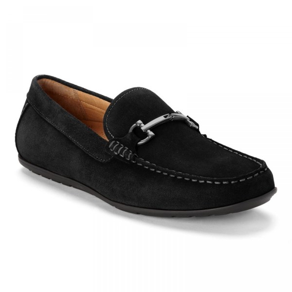 Vionic Dress Shoes Ireland - Mason Driving Moc Black - Mens Shoes Discount | EHBYM-3960